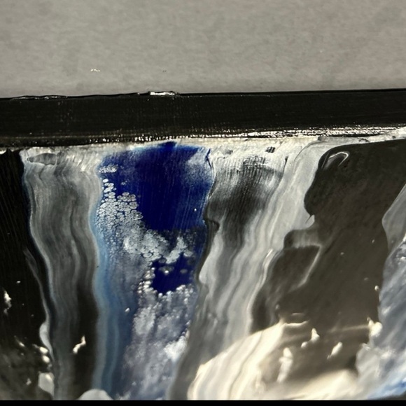 Hand Painted Original Painting‎ Acrylic Canvas 10 X 10 Signed Titled The Unknown - Picture 8 of 11